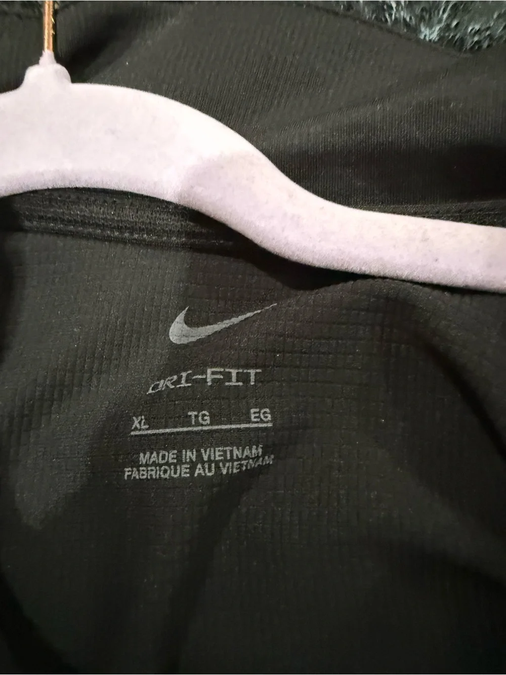 Nike dri fit collared shirt black size XL